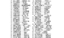 历史歇后语大全