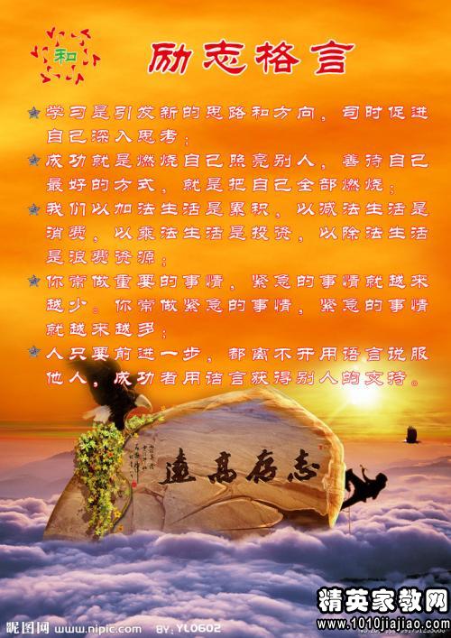 英语鼓励学习谚语