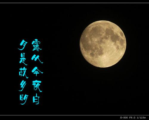 关于描述月亮的诗