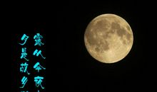 有关描写月亮的诗句