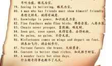 关于树的英文谚语