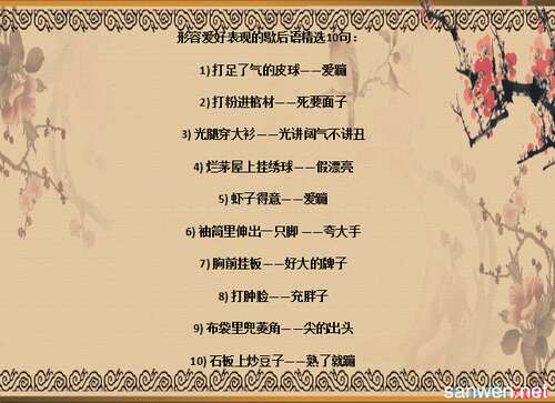 一个美丽的隐喻