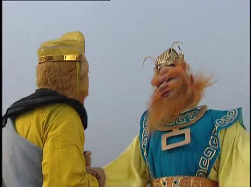 坐在金Lu庙的孙悟空