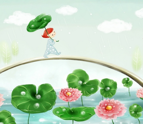 夏日清凉的祝福