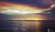 一句形容晚霞美的句子