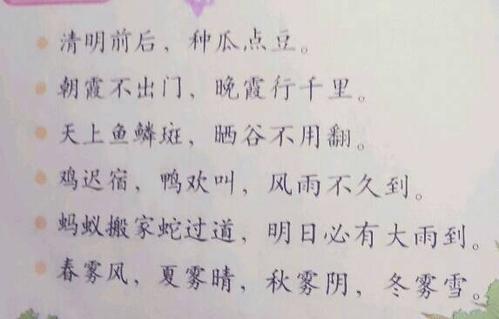 写一句关于天气的说法