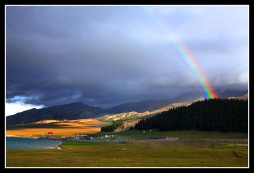 美丽的句子描述彩虹