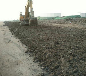 石灰与煤灰混合