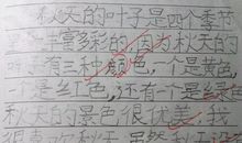 用秋叶写比喻句