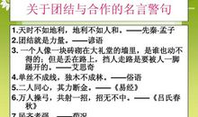 团队重要性的谚语