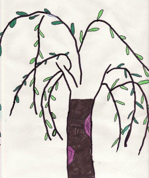 柳树写拟人化的句子