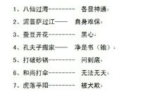 蚕豆开花歇后语