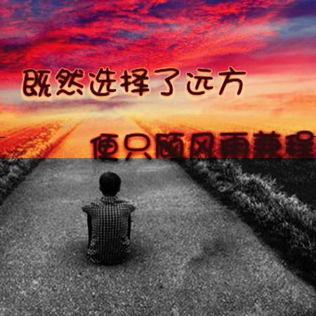 经典语录：因为我选择了一个遥远的地方，所以我只会考虑风雨