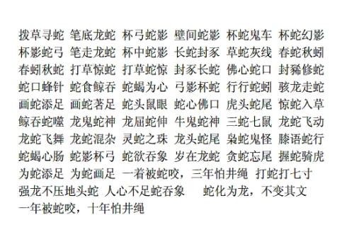 关于龙的成语