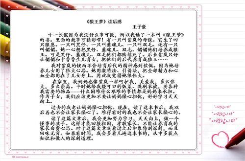 读500句话的狼王梦