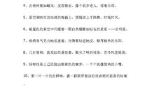 小学生短的优美句子