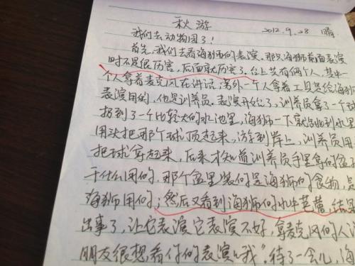 秋季旅行日记500字