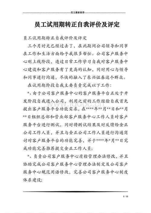 实习期间的工作绩效审查