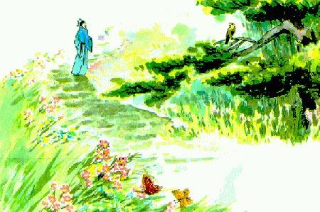 在杜甫河边独自找花