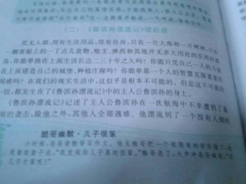 鲁滨逊漂流记读后感英文