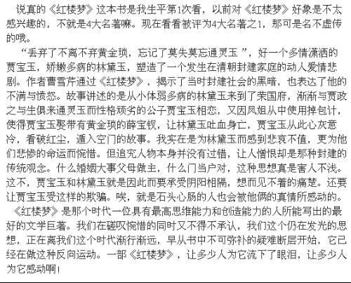 阅读城市南部的旧物后的500个单词