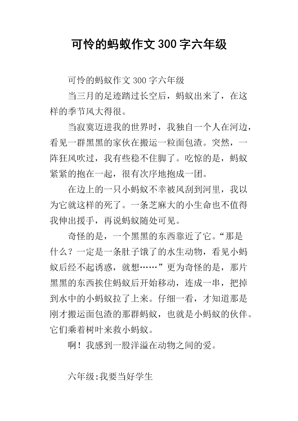 有趣的蚂蚁组成