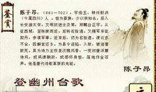 登幽州台歌的诗意