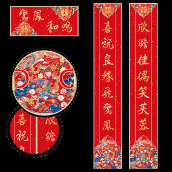 2018热门婚纱对联