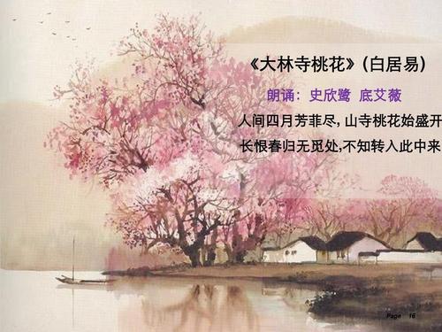 描绘春天盛开的诗