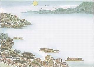 描写湖泊的诗