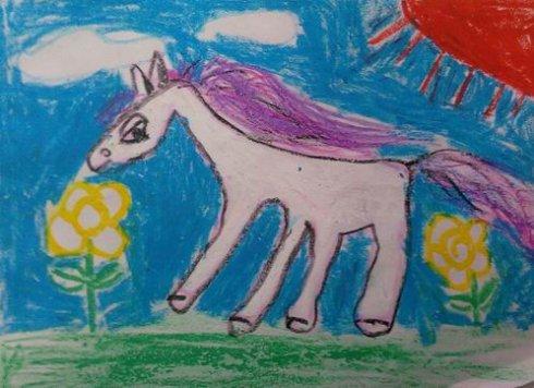 小白马学会画画