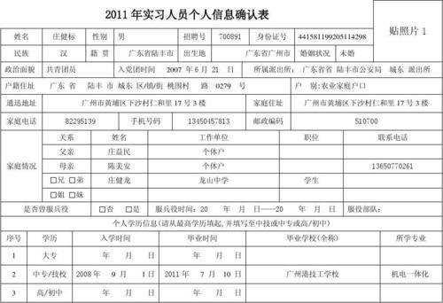 班上的个人识别意见