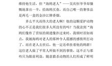 老人与海鸥读后感600字