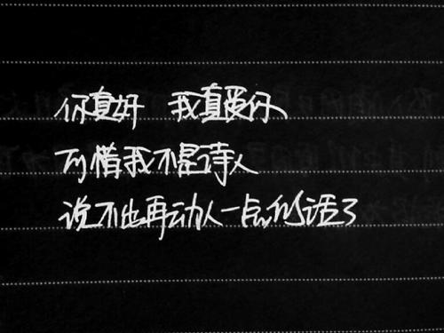 经典语录：事实证明您和我没有机会，我依靠自己的支持