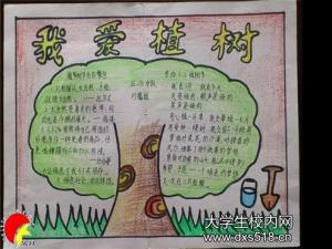 植树节手写报告信息植树节手写报告内容