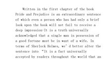 福尔摩斯英文读后感