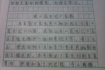 阅读昆虫的印象