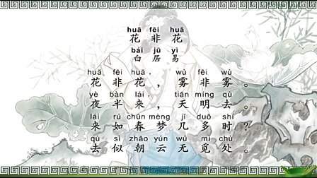 白居易:花不是花