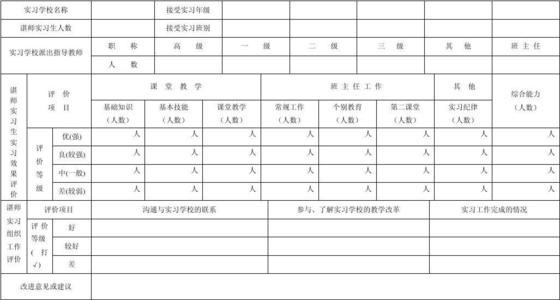 教师实习评论示例