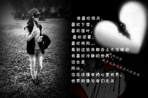 非主流审美悲观词