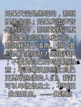 关于生活的一段