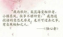 经典语录：不要对我说对不起，因为我们没关系