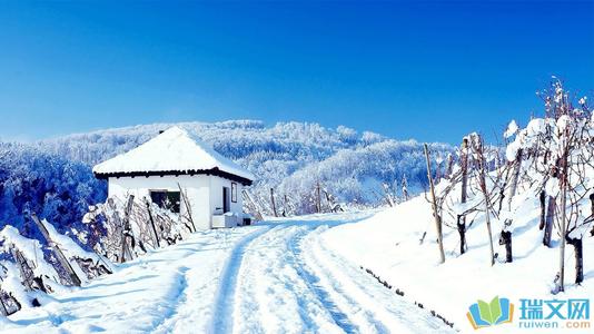 描绘雪的美丽片段