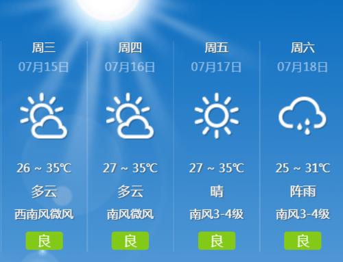 天气提醒
