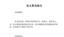 用见义勇为造句