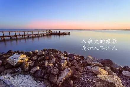 一个人最大的成就就是认识而不是评判他人