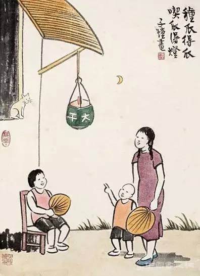 丰子kai：吃瓜子