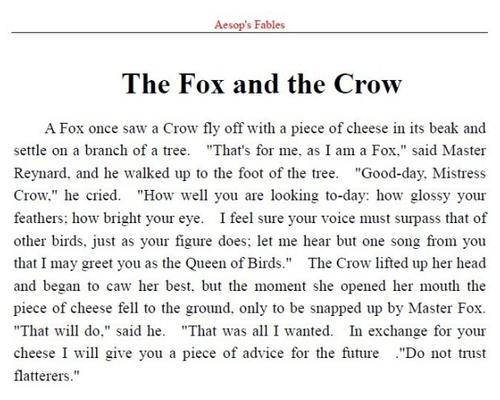 伊索寓言读后感英语