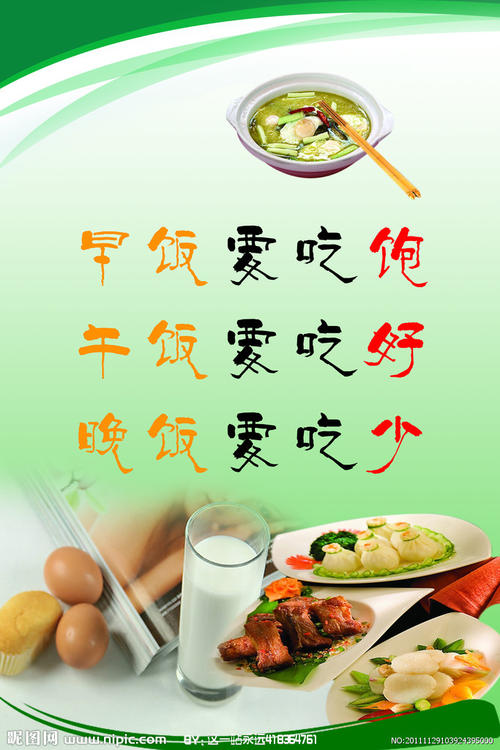 良好饮食习惯的口号