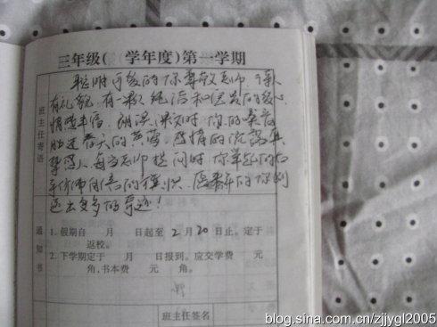 2016年小学生质量综合手册家长评论